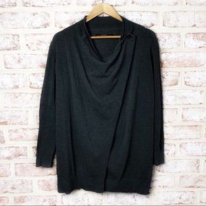 All saints charcoal wrap/cardigan